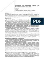 MINIMIZANDO A DESUTILIDADE DO TRANSPORTE URBANO DE PASSAGEIROS A PARTIR DO PONTO DE VISTA DO CLIENTE - Versão 1