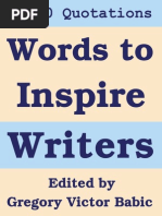 Words To Inspire Writers