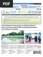 SAC Chairman Commander-in-Chief of Defence Services Senior General Min Aung Hlaing Inspects Local Airbase in Pathein