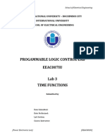 Progammable Logic Control Lab EEAC007IU Lab 3 Time Functions