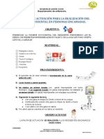 Protocolo Lavado Bucal Residentes Encamados.