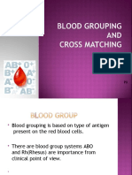 Blood Grouping and Crosss Matching