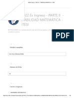 2022 Ex Ingreso - PARTE II - HABILIDAD MATEMÁTICA - ITESI