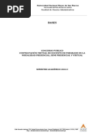 BASES CONCURSO PUBLICO CONTRATO DOCENTE DE PREGRADO PERIODO 2022-I (Presencial Semipresencial Virtual)