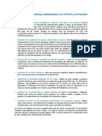 Principales Problemas Ambientales en El Perú y El Mundo