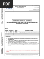 Harmonized "Cluster" Document: Service Fasteners Property Classes of Special