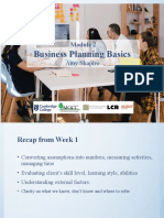 Business Planning Basics Amy Shapiro