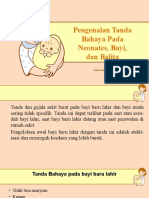 Pengenalan Tanda Bahaya Pada Bayi Balita