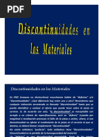 Discontinuidades en Los Materiales