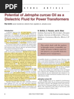 Potential of Jatropha Curcas Oil As A