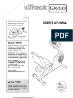 NordicTrack GX4.0 NTEX03810.1 Users Manual EN