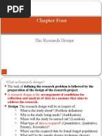 Chapter Four: The Research Design