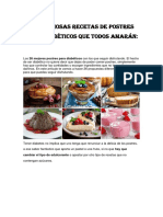 29 - 26 Deliciosas Recetas de Postres para Diabéticos