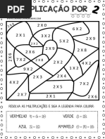 Atividade Multiplicação Tabuada Imprimir