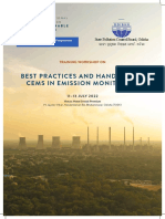 Best Practices and Handling of Cems in Emission Monitoring: Training Workshop On