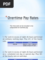 The COLA Shall Not Be Included in The Computation of Overtime Pay