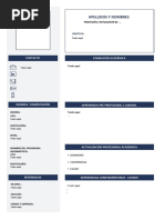 Modelo CV - 2022 Editable