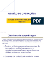 1 - Estudo de Tempos Cronoanálise