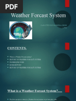 Weather Forcast System: Case Study By-Gajendra Singh 12 F