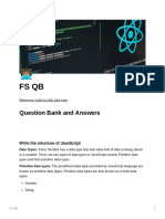 Fs QB: Question Bank and Answers