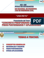 IV UNICRETO S3 - Concreto Aplicado A Pisos Industriales, Losas Super Planas Postensadas