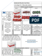 Institución Educativa San Mateo Guía de Trabajo No 1. Educación Artística