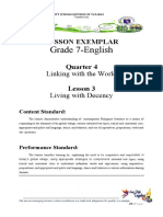 Grade 7-English: Lesson Exemplar Quarter 4 Lesson 3