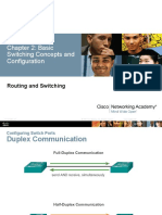 Chapter 2: Basic Switching Concepts and Configuration