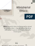 Ministerial Ethics Financial