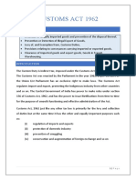 Customs Act 1962 PART I