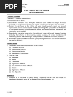 Topic F - Cell & Nuclear Division - H2 - 2022 - Lecture Notes