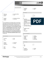 B2+ UNIT 1 Test Answer Key Higher