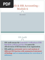 HR Audit HR Accounting - Module 6