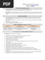 Aman Rai: Functional Areas & Skills