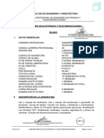 Laboratorio de Electrónica y Telecomunicaciones I