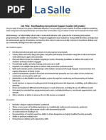 Middle School Instructional Support Lead Job Description 20 21