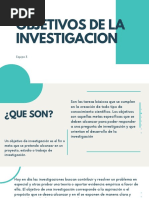 Objetivos de La Investigacion