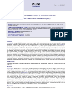 Cultura de Seguridad Del Paciente en Emergencias Sanitarias: Patient Safety Culture in Health Emergency