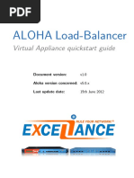 ALOHA Load-Balancer: Virtual Appliance Quickstart Guide