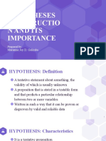 GALIMBA, Marienne Joy D. - Hypothesis Construction and Importance