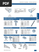 Unistrut Channel - Special Metals: P1000-SS & P3300-SS