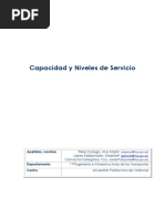 Pérez López Camacho - CAPACIDAD Y NIVELES DE SERVICIO