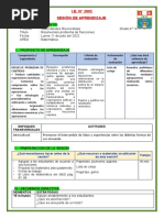 Sesion de Matematica Problemas de Fracciones