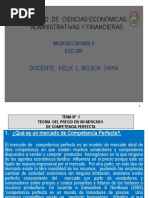 Tema 1 Teoria Del Precio en Competencia Perfecta