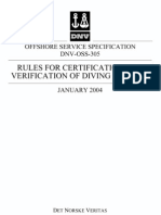 DNV-OSS-305 Rules For Diving Systems