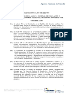 Resolución 001 DIR 2022 ANT Calendarizacion para El Pago de Valores Por Concepto de Matriculacion y Revision Vehicular