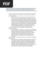 1.3.3. Extraer Las Características de Las Acciones Formativas A Programar, Según La Normativa de FPE