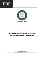 Reglamento de Construccion Tamaulipas 1978