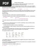 Variables y Tipos de Datos