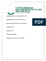 Desastres Naturales de Honduras PDF